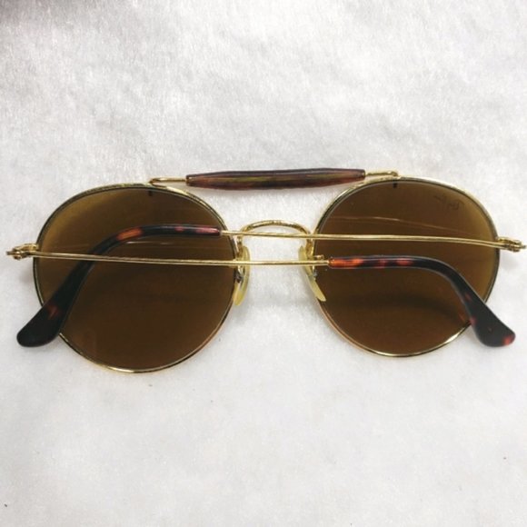 Ray-Ban B&L Vintage Outdoorsman Round Sunglasses - Picture 4 of 16